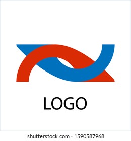 Connect logo template Abstract, simple design. Vector eps.