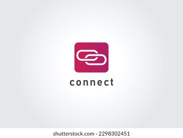 Connect logo, vector connect logo design template