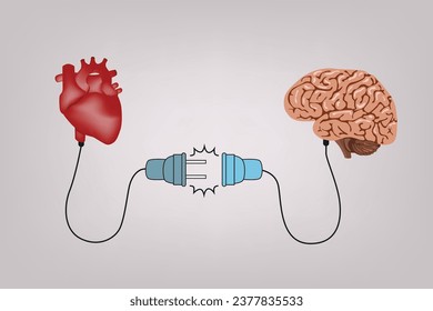 Conecta amor y pensamientos juntos.