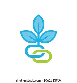 Connect Nature Logo Icon Design