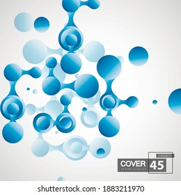 Connect network line. Vector node background. Abstract technology data concept.