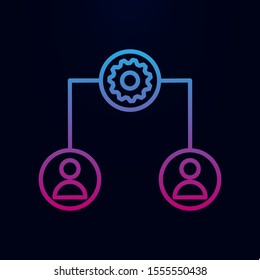 Connect network nolan icon. Simple thin line, outline vector of online and web icons for ui and ux, website or mobile application