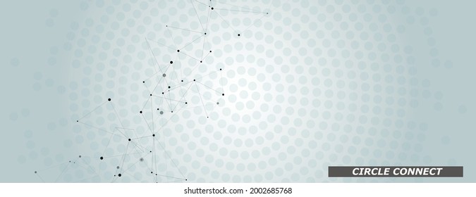 Connect pattern in abstract style on light background. Communication network. Information technology. Vector template design. Modern communication technology. Abstract futuristic connection