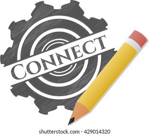 Connect pencil emblem