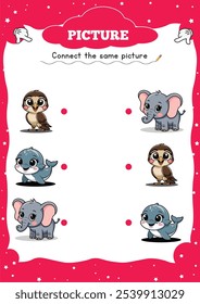 Connect the Picture" is a fun, educational activity where kids link numbered or lettered dots to form a complete image. It builds hand-eye coordination, counting, and attention to detail