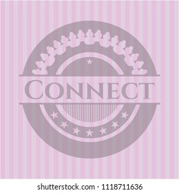 Connect pink emblem