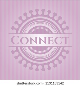 Connect pink emblem