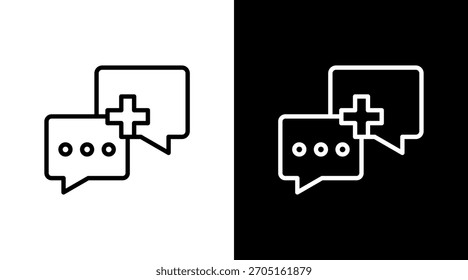 Diseño de conjunto de iconos blancos Connect Plus