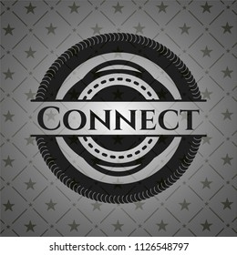 Connect realistic black emblem