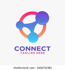 Connect tech logo design inspiration