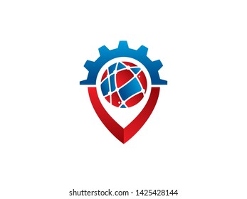 Connect Tech Point Logo Template, Icon, Symbol