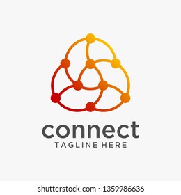 Connect technology logo design
