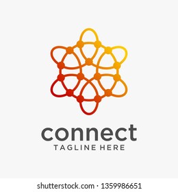Connect technology logo design