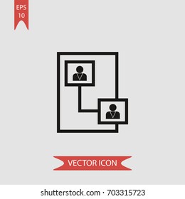 Connect vector icon illustration symbol