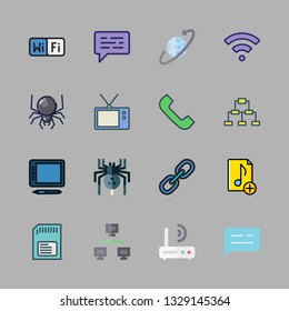 connect vector icon set