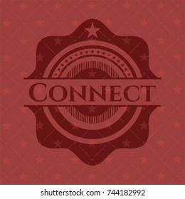 Connect vintage red emblem