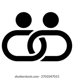 Icono de conectar Web en estilo glifo