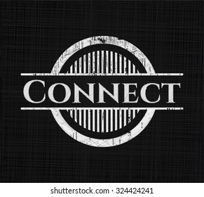Connect written with chalkboard texture