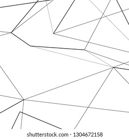 Connected abstract pattern with dots on overlapping lines. Vector technology background.