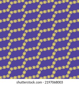 connected bike chain seamless repeating pattern vector illustration design 