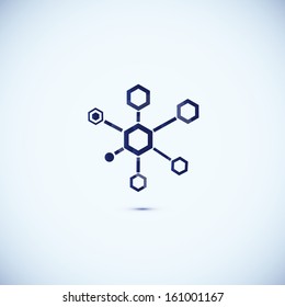 Connected by a colored cell. 