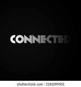 connected, can be used as logo and banner background