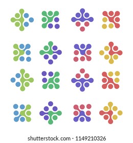 Connected circles for logos creation