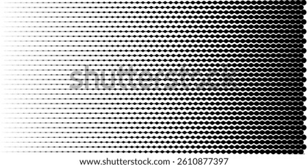 Connected circles, metaball stippled organic pattern. Pixel dot background. Abstract geometric shape texture. Digital line grid of dissolved mosaic transform particle technology. Gradient noise effect