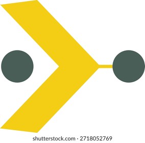Círculos conectados design moderno de ponto de bala
