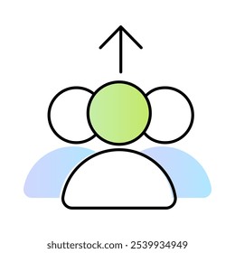 Círculos conectados que representan la comunicación abierta y el Comentarios. Interacción y diálogo