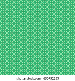 Connected Curve Seamless Pattern Light Yellow on Light Green