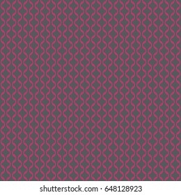 Connected Curve Seamless Pattern - Pink on Dark Grey