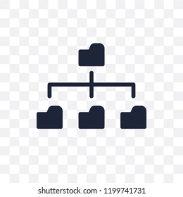 Connected data transparent icon. Connected data symbol design from Analytics collection. Simple element vector illustration on transparent background.