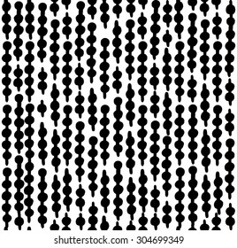 Connected dots seamless pattern, vector background.Eps, hand drawn.