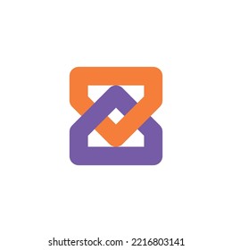 connected house logo. hourglass house logo. up and down house.