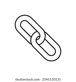 Connected Icon. Chain, Relationship. Links, Correlation Symbol - Vector. 
