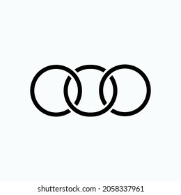 Connected Icon. Network, Relation Symbol  - Vector.