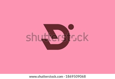 connected letter J with D, DJ, JD logo design isolated on pink background Stock fotó © 