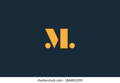 connected letter L with M, ML logo design