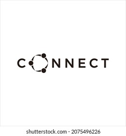 Connected Logo Design. Connect Icon Template Design.