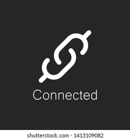 Connected Logo Icon Vector Illustration