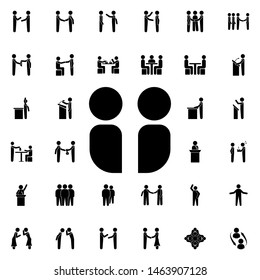 Connected people icon. Universal set of conversation for website design and development, app development