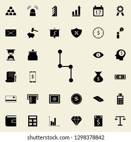 connected points icon. banking icons universal set for web and mobile