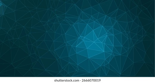 Plexo de polígonos conectado plano de fundo vetorial, visualização de dados digitais. ilustração vetorial
