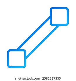 Connected Squares Gradient Design Illustration