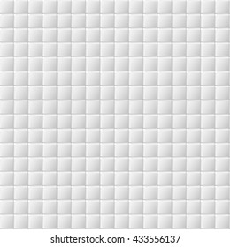 Connected squares of paper with deformed petals cut on the edges and shadows in the cutout.  Seamless vector texture. Seamless pattern. Vector geometric background.
