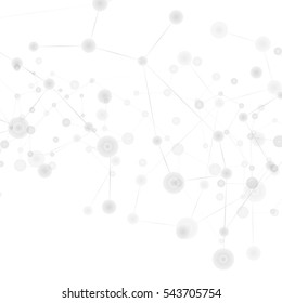 Connected structure vector background
