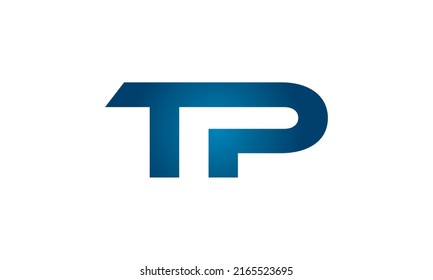 Connected Tp Letters Logo Design Linked Stock Vector (Royalty Free ...