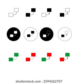 connected and unconnected network icons