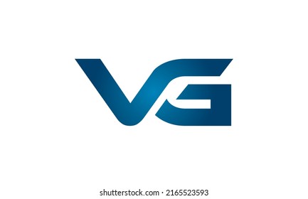 Connected VG Letters logo Design Linked Chain logo Concept